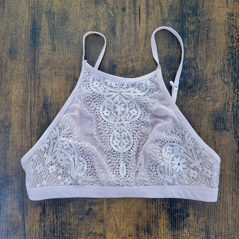 FP Lace Halter Bralette